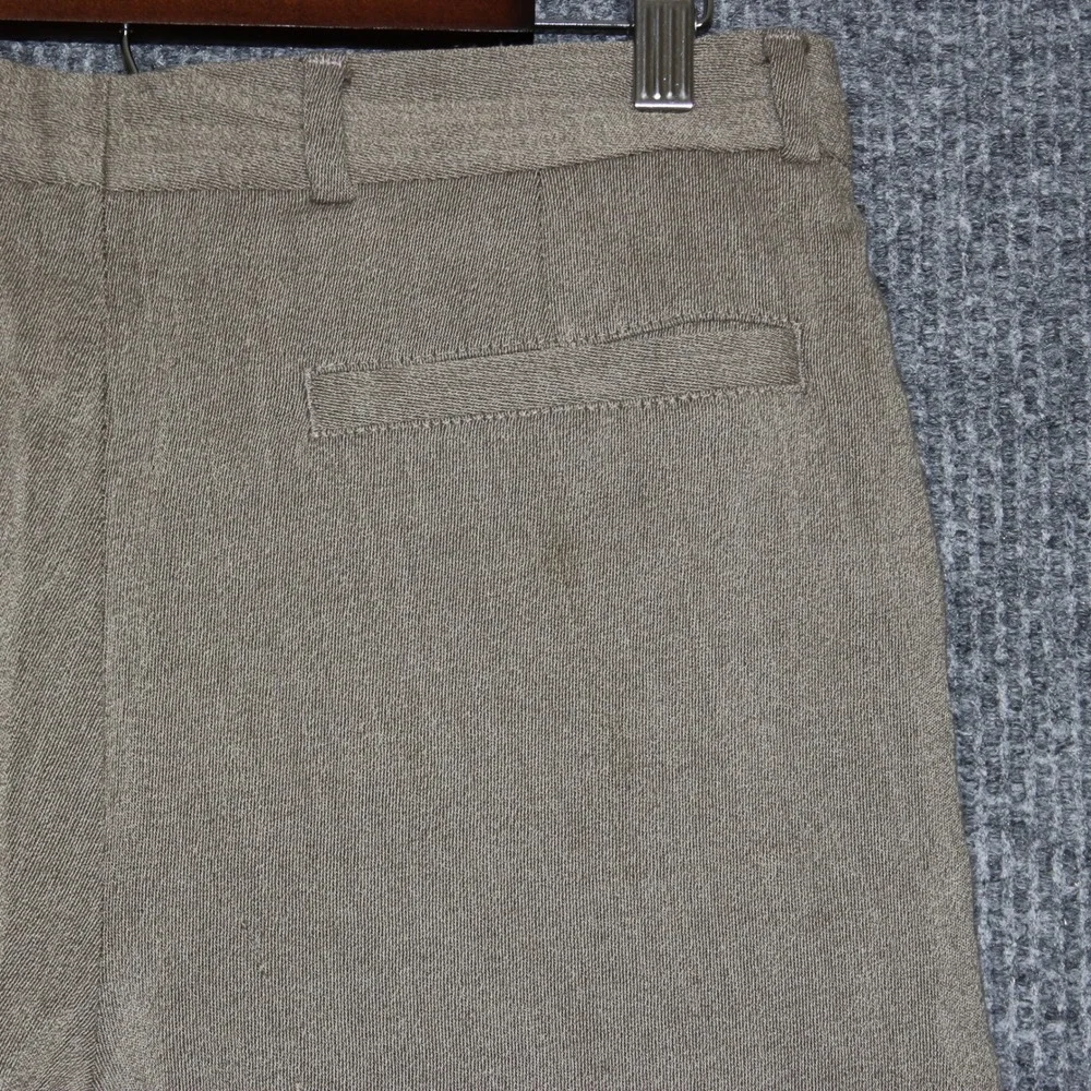 HUGO BOSS‎ Mens Regazzoni Flat Front Pleated All Wool Dress Pants Tan 32R